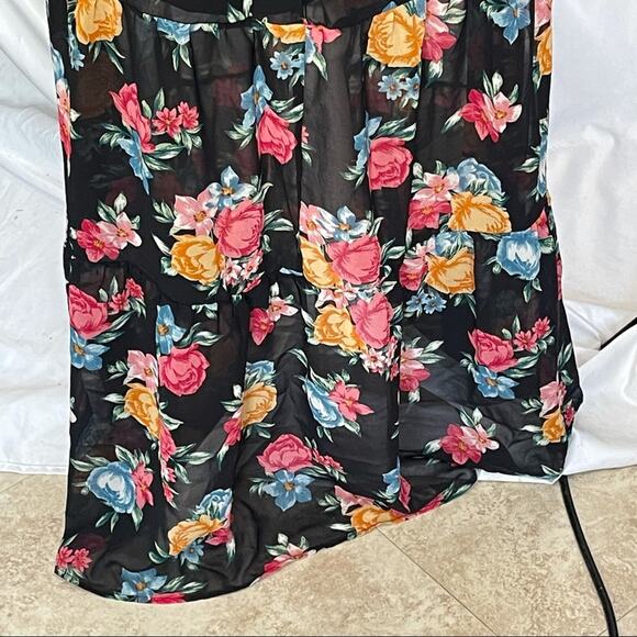 0171 NEW FLORAL LONG MAXI DRESS - Picture 5 of 6